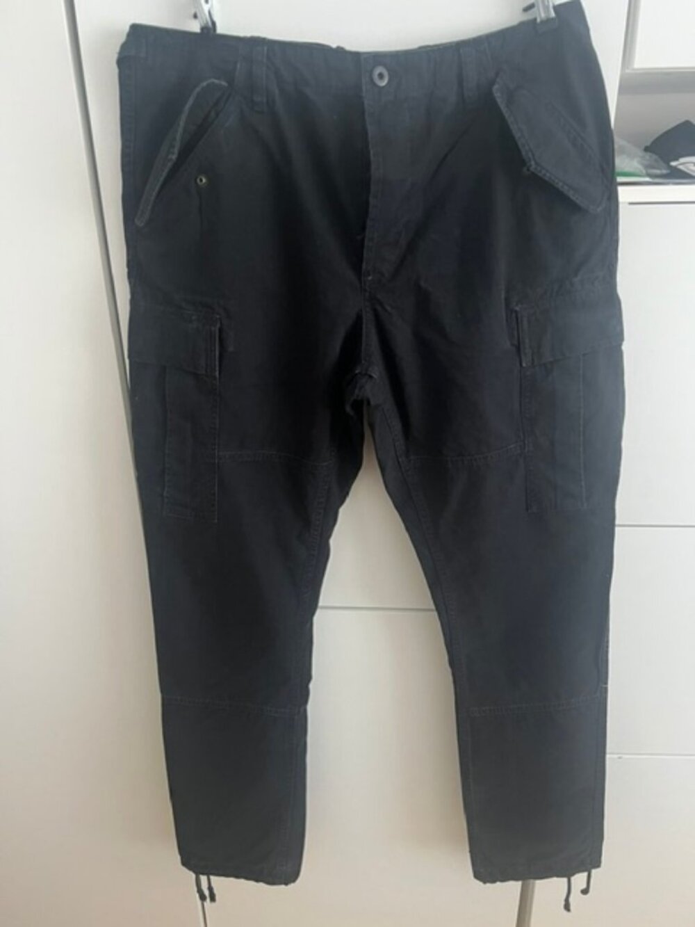POLO RALPH LAUREN - 100% COTTON - UTILITY PANTS - BLACK - 34 X 34 - MEN'S